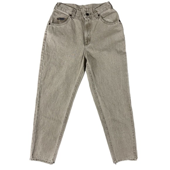 New Riveted Lee Women Short Relaxed Fit Beige Jeans Sz 10 - Picture 1 of 5